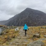 hiking in the rain