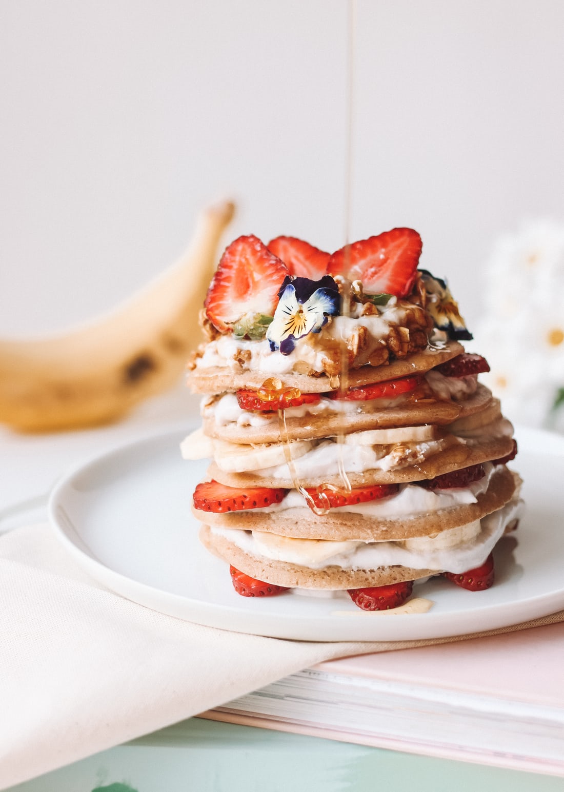 easy banana protein pancakes